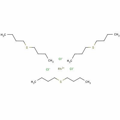 Trichlorotris (dibutylsulphide) rhodium (iii) Structure,55425-73-5Structure