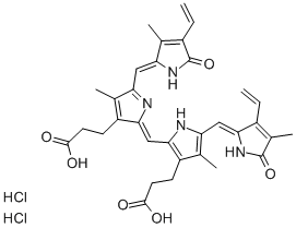 胆绿素二盐酸盐结构式_55482-27-4结构式