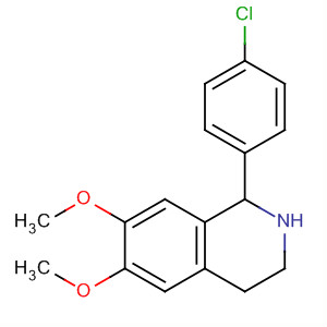 1-(4-氯苯基)-6,7-二甲氧基-1,2,3,4-四氢异喹啉结构式_55507-15-8结构式