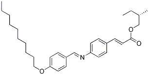(S)-2-methylbutyl 4-(4-decyloxybenzylideneamino)cinnamate Structure,55593-53-8Structure