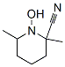(9ci)-1-羟基-2,6-二甲基-2-哌啶甲腈结构式_556065-39-5结构式