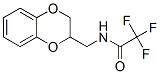N-[(2,3-二氢-1,4-苯并二噁英-2-基)甲基]-2,2,2-三氟乙酰胺结构式_55649-52-0结构式