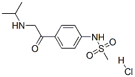 4-(2-Isopropylaminoacetyl)phenyl methanesulfonamide hydrochloride Structure,5576-49-8Structure