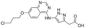 [5-[7-(3-Chloropropoxy)quinazolin-4-ylamino]pyrazol-3-yl]acetic acid Structure,557770-91-9Structure