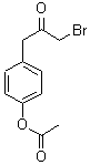 1-[4-(乙酰基氧基)苯基]-3-溴-2-丙酮结构式_56071-69-3结构式