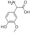 氨基-(4-羟基-3-甲氧基-苯基)-乙酸结构式_56246-88-9结构式