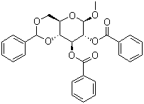 Methyl 2,3-di-o-benzoyl-4,6-o-benzylidene-β-d-glucopyranoside Structure,56253-32-8Structure
