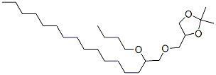 4-[[(2-Butoxyhexadecyl)oxy]methyl ]-2,2-dimethyl-1,3-dioxolane Structure,56256-29-2Structure