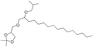 2,2-Dimethyl-4-[[[2-(2-methylpropoxy)hexadecyl ]oxy]methyl ]-1,3-dioxolane Structure,56256-30-5Structure
