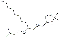 2,2-Dimethyl-4-[[[2-(3-methylbutoxy)decyl ]oxy]methyl ]-1,3-dioxolane Structure,56256-31-6Structure