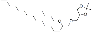 4-[[[2-(2-Butenyloxy)hexadecyl ]oxy]methyl ]-2,2-dimethyl-1,3-dioxolane Structure,56256-33-8Structure