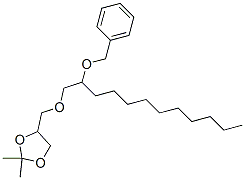 2,2-Dimethyl-4-[[[2-(phenylmethoxy)dodecyl ]oxy]methyl ]-1,3-dioxolane Structure,56256-34-9Structure
