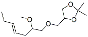 4-[[(2-Methoxy-4-heptenyl)oxy]methyl ]-2,2-dimethyl-1,3-dioxolane Structure,56256-36-1Structure