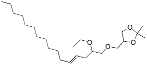 4-[[(2-Ethoxy-4-hexadecenyl)oxy]methyl ]-2,2-dimethyl-1,3-dioxolane Structure,56256-39-4Structure