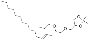 2,2-Dimethyl-4-[[(2-propoxy-4-hexadecenyl)oxy]methyl ]-1,3-dioxolane Structure,56256-40-7Structure