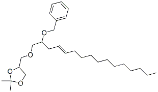2,2-Dimethyl-4-[[(2-phenylmethoxy-4-hexadecenyl)oxy]methyl ]-1,3-dioxolane Structure,56256-42-9Structure
