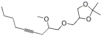 4-[[(2-Methoxy-4-nonynyl)oxy]methyl ]-2,2-dimethyl-1,3-dioxolane Structure,56256-45-2Structure