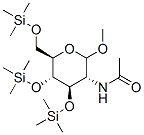 Methyl 2-(acetylamino)-3-o,4-o,6-o-tris(trimethylsilyl)-2-deoxy-d-glucopyranoside Structure,56272-06-1Structure