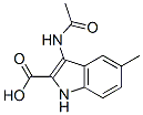 3-乙酰氨基-5-甲基-1H-吲哚-2-羧酸结构式_56545-54-1结构式