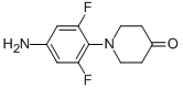 1-(4-氨基-2,6-二氟苯基)-4-哌啶酮结构式_565459-91-8结构式