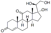 4-孕烯-17,20alpha,21-三醇-3,11-二酮结构式_566-38-1结构式