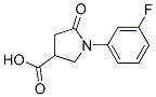 1-(3-Fluorophenyl)-5-oxopyrrolidine-3-carboxylic acid Structure,566154-63-0Structure