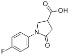 1-(4-氟苯基)-5-氧代吡咯烷-3-羧酸结构式_56617-43-7结构式