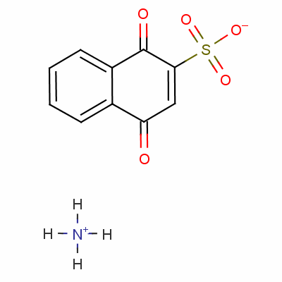 1,4-二氢-1,4-二氧代萘-2-磺酸铵结构式_56633-19-3结构式