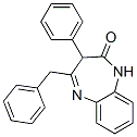1,3-Dihydro-3-phenyl-4-(phenylmethyl)-2h-1,5-benzodiazepin-2-one Structure,56771-67-6Structure