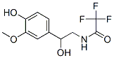2,2,2-Trifluoro-n-[2-hydroxy-2-(4-hydroxy-3-methoxyphenyl)ethyl ]acetamide Structure,56805-13-1Structure