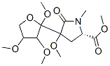 4-Methoxy-1-methyl-5-oxo-4-(tetrahydro-2,3,4-trimethoxyfuran-2-yl)-l-proline methyl ester Structure,56817-95-9Structure