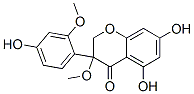 2,3-Dihydro-5,7-dihydroxy-3-(4-hydroxy-2-methoxyphenyl)-3-methoxy-4h-1-benzopyran-4-one Structure,56909-13-8Structure