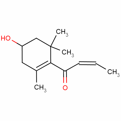 1-(4-Hydroxy-2,6,6-trimethyl-1-cyclohexen-1-yl)-2-buten-1-one Structure,56915-02-7Structure