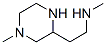 2-Piperazineethanamine,n,4-dimethyl-(9ci) Structure,56925-80-5Structure