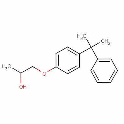 1-[P-(alpha,alpha-dimethylbenzyl)phenoxy]propan-2-ol Structure,56949-68-9Structure