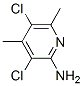 2-氨基-3,5-二氯-4,6-二甲基吡啶结构式_56960-80-6结构式