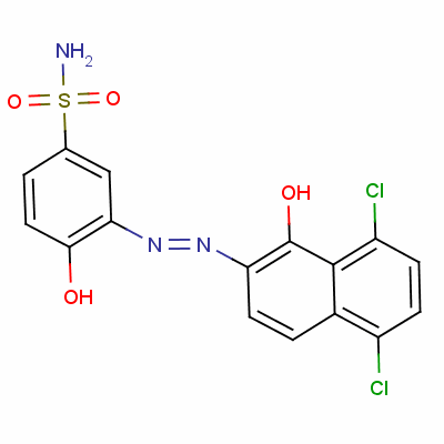 3-[(5,8-Dichloro-1-hydroxy-2-naphthyl)azo]-4-hydroxybenzenesulphonamide Structure,56961-50-3Structure