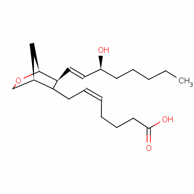 9,11-Dideoxy-9α,11α-methanoepoxyprostaglandin f2α solution Structure,56985-40-1Structure