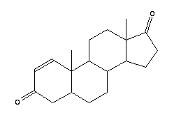 雄甾-5-烯二酮结构式_571-40-4结构式