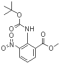 Methyl 2-(n-tert-butoxycarbonylamino)-3-nitrobenzoate Structure,57113-90-3Structure