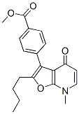 Benzoic acid,4-(2-butyl-4,7-dihydro-7-methyl-4-oxofuro[2,3-b]pyridin-3-yl)-,methyl ester Structure,571169-09-0Structure
