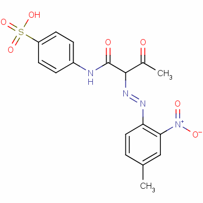 4-[[2-[(4-Methyl-2-nitrophenyl)azo]-1,3-dioxobutyl ]amino]benzenesulphonic acid Structure,57207-07-5Structure