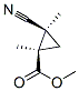 Cyclopropanecarboxylic acid,2-cyano-1,2-dimethyl-,methyl ester,trans-(9ci) Structure,57234-25-0Structure