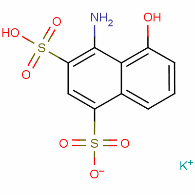 4-氨基-5-羟基萘-1,3-二磺酸氢钾结构式_57248-90-5结构式