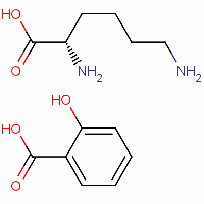 L-赖氨酸单水杨酸盐结构式_57282-48-1结构式