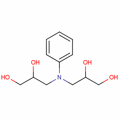 3,3-(苯基亚氨基)双丙烷-1,2-二醇结构式_57302-22-4结构式