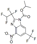 4-Nitro-2-(1,1,2,2-tetrafluoroethyl)-6-(trifluoromethyl)-1h-benzimidazole-1-carboxylic acid isopropyl ester Structure,57322-65-3Structure