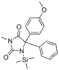 5-(4-Methoxyphenyl)-3-methyl-5-phenyl-1-(trimethylsilyl)-2,4-imidazolidinedione Structure,57346-57-3Structure