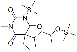 5-Ethyl-1-methyl-5-[1-methyl-3-(trimethylsiloxy)butyl ]-3-(trimethylsilyl)-2,4,6(1h,3h,5h)-pyrimidinetrione Structure,57397-42-9Structure