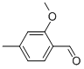 2-甲氧基-4-甲基-苯甲醛结构式_57415-35-7结构式